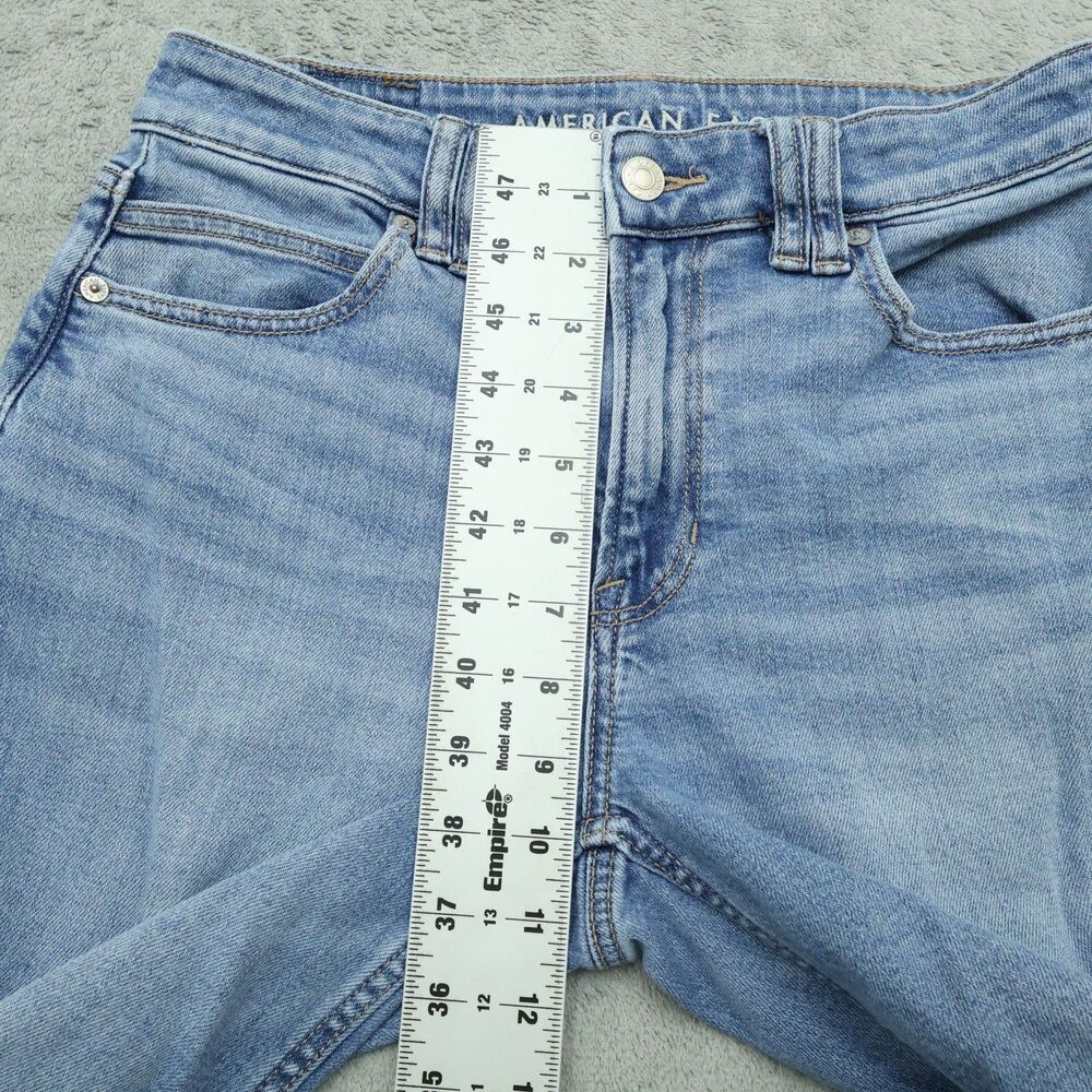 American Eagle Jeans Women's 2R Super High-Rise Baggy Wide-Leg Denim 31" Inseam - Picture 7 of 16